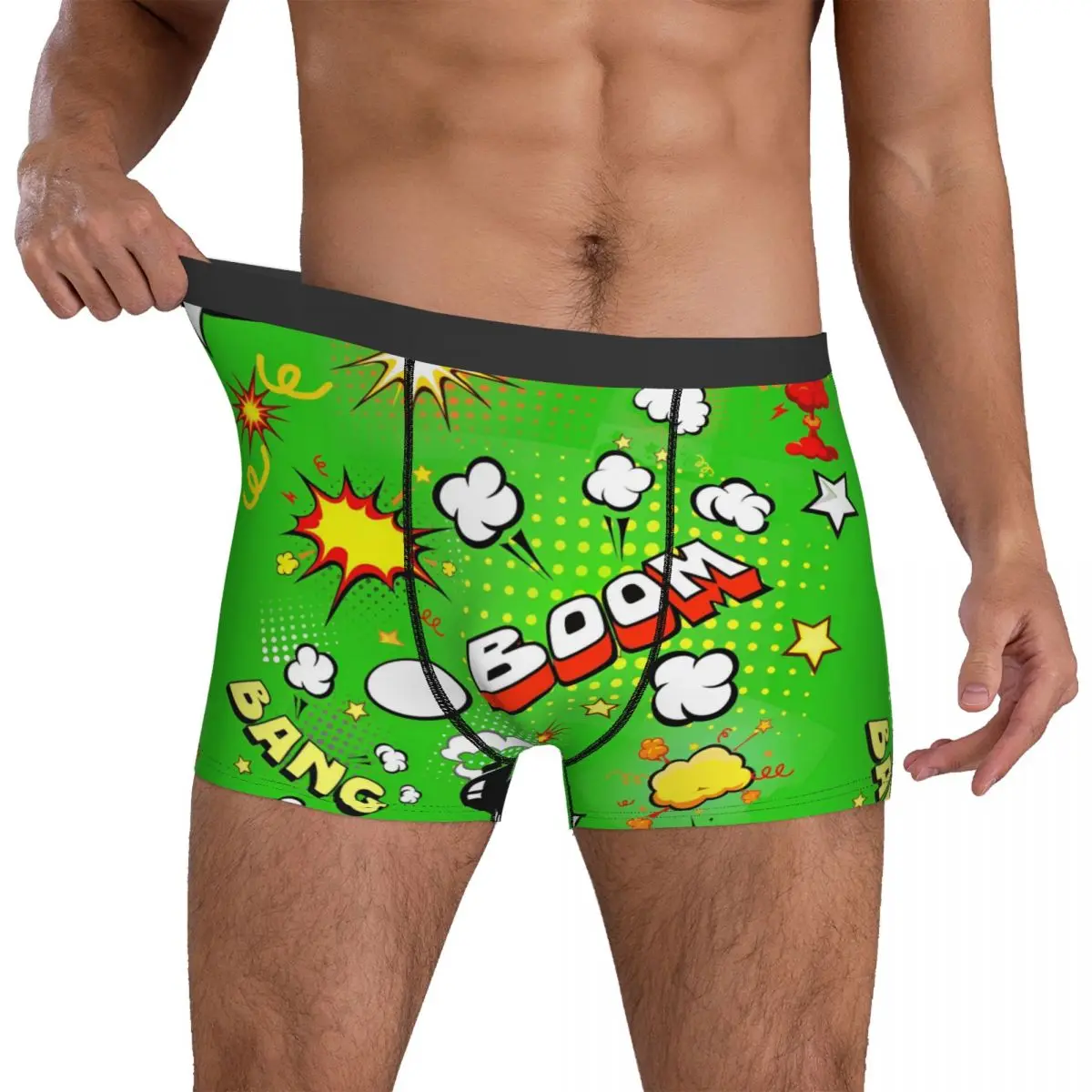 Boom Seamless Comics Shorts Briefs Underwear Quality Man Sexy Soft Boxershorts Custom DIY Plus Size Underpants
Boom Seamless Comics Shorts Briefs Underwear Quality Man Sexy Soft Boxershorts Custom DIY Plus Size Underpants