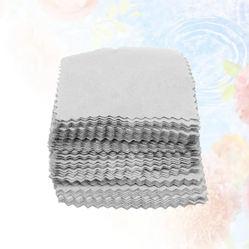 50 Pcs Cleaning Cloth Jewelry Silver Dusters for Polish Cleaner Wiping Detergent
50 Pcs Cleaning Cloth Jewelry Silver Dusters for Polish Cleaner Wiping Detergent