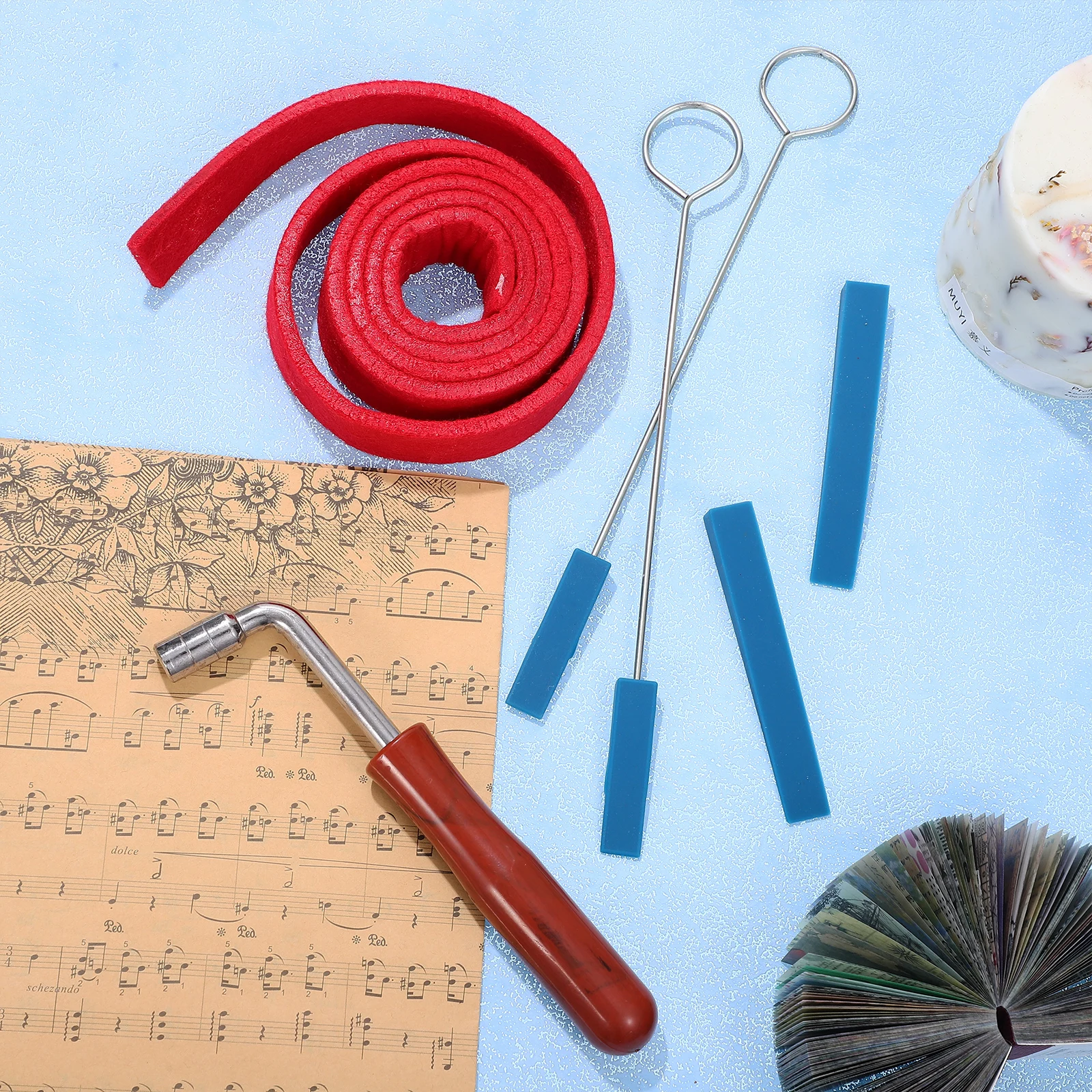 Professional Piano Tuning Kit Tools Set Vocal Band Damper Sticks Blocks Wrench Key Lever Handle Metal Rubber Felt Supplies
Professional Piano Tuning Kit Tools Set Vocal Band Damper Sticks Blocks Wrench Key Lever Handle Metal Rubber Felt Supplies