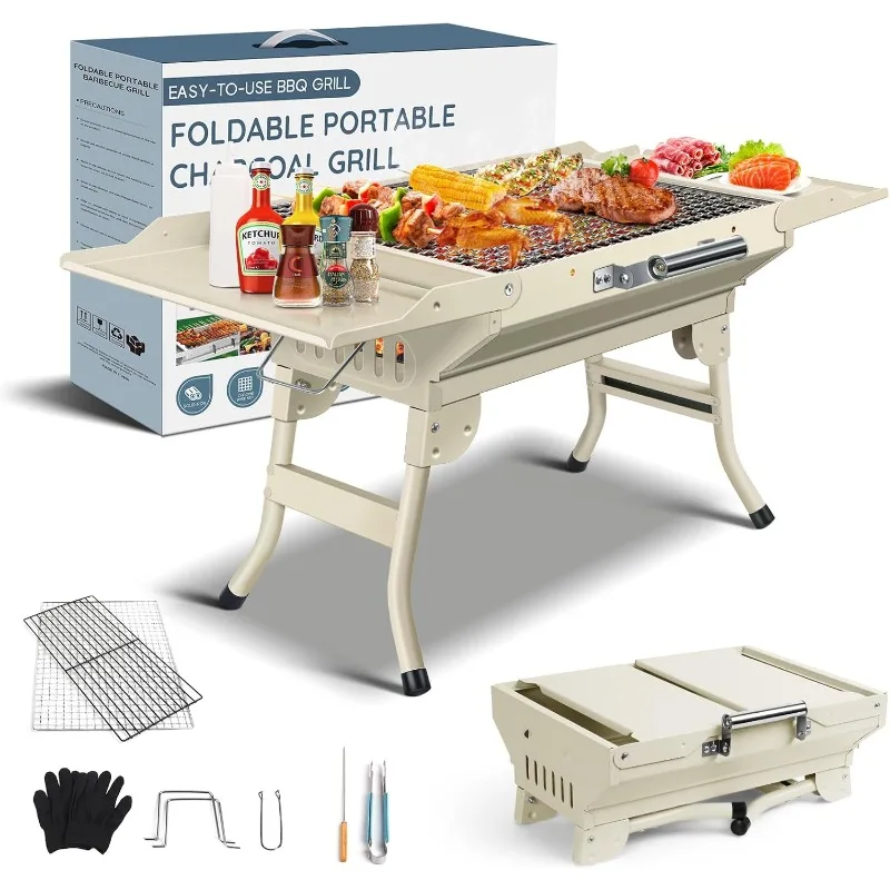 Charcoal Grill Foldable Grills BBQ Grill Charcoal Small Grill for Travel, Camping, Outdoor Cooking, Backyard, Hiking, P
Charcoal Grill Foldable Grills BBQ Grill Charcoal Small Grill for Travel, Camping, Outdoor Cooking, Backyard, Hiking, P