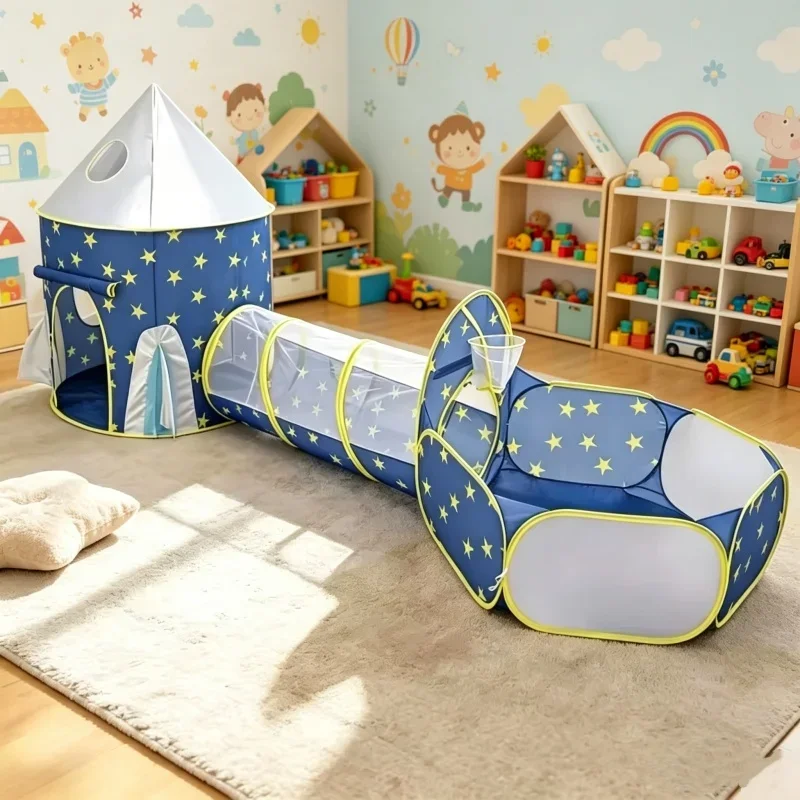 3 In 1 Foldable Kids Play Tent Tunnel Dry Pool Playpen for Indoor Activity Ocean Ball Game Toddler Entertainment Gift Toy Set
3 In 1 Foldable Kids Play Tent Tunnel Dry Pool Playpen for Indoor Activity Ocean Ball Game Toddler Entertainment Gift Toy Set