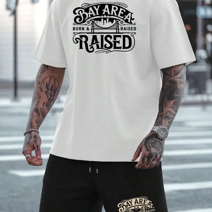 Bay Area Born And Raised Graphic Tee And Shorts Set Men Casual Summer Outfit
Bay Area Born And Raised Graphic Tee And Shorts Set Men Casual Summer Outfit