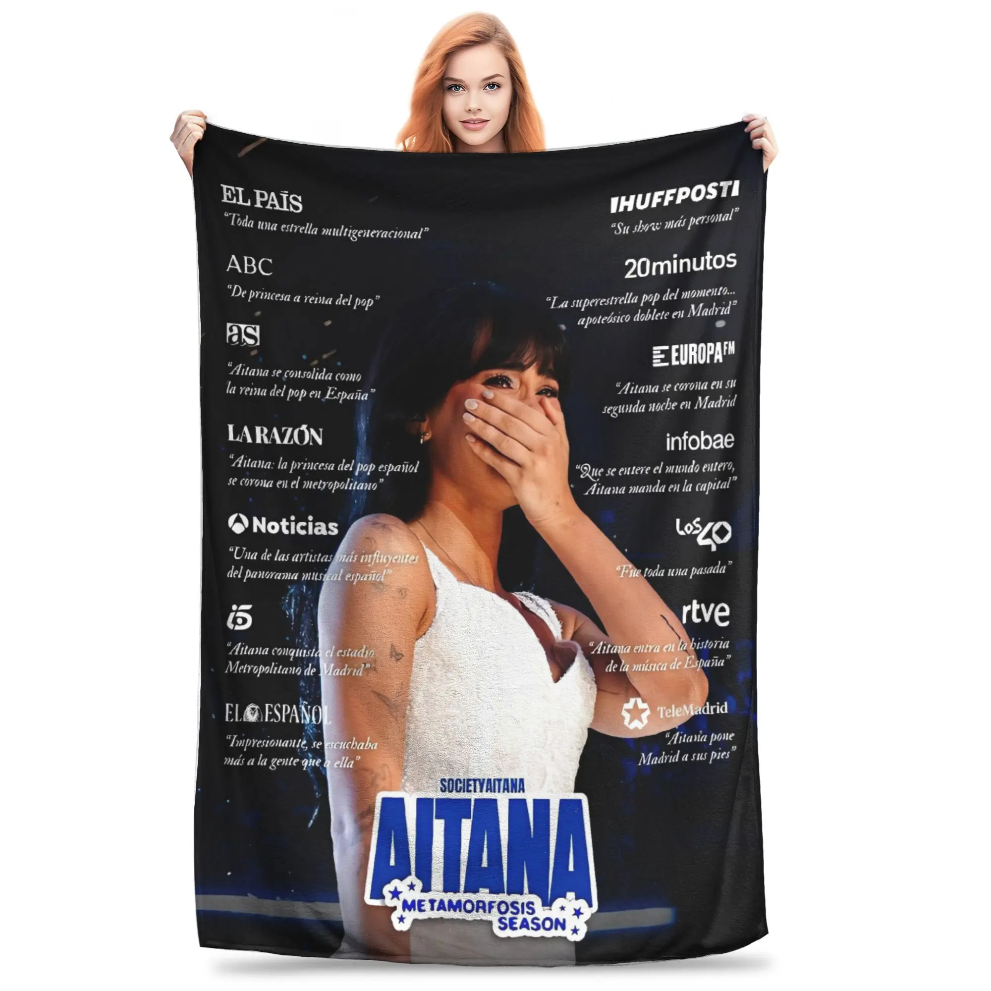 Aitana Music Singer Super Soft Blanket Child Plush Throw Blanket Print Couch Bed Flannel Bedspread Sofa Bed Cover
Aitana Music Singer Super Soft Blanket Child Plush Throw Blanket Print Couch Bed Flannel Bedspread Sofa Bed Cover