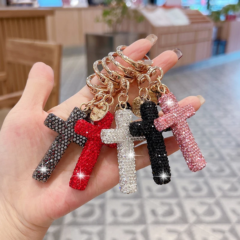 Fashionable, diamond-encrusted crosses, keychains, creative bags, pendants, personalized car accessories, gifts
Fashionable, diamond-encrusted crosses, keychains, creative bags, pendants, personalized car accessories, gifts