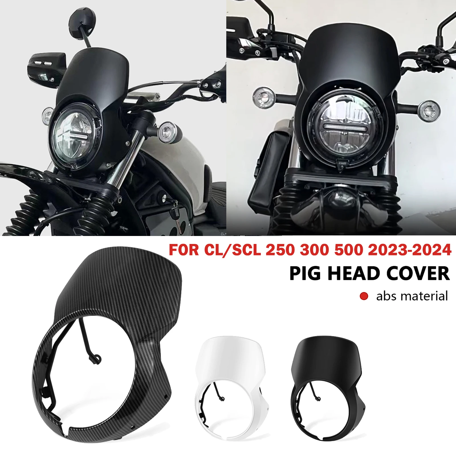 For CL500 CL300 CL250 2024 2023 CL SCL 250 300 500Motorcycle Front Head Windshield Headlight Cover Windscreen Windshield Fairing
For CL500 CL300 CL250 2024 2023 CL SCL 250 300 500Motorcycle Front Head Windshield Headlight Cover Windscreen Windshield Fairing