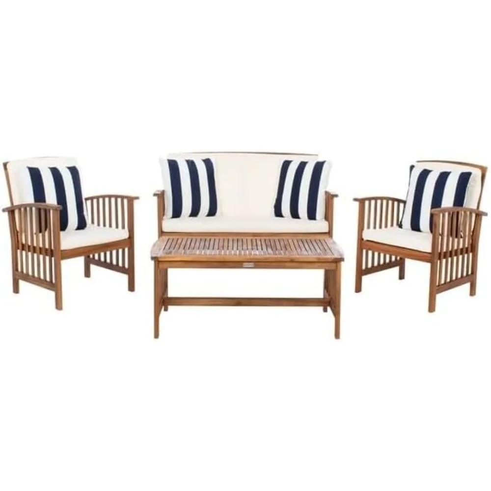 Outdoor Series Furniture Set / Beige Cushions / Thick Striped Pillow 4-Piece Conversation Terrace Set
Outdoor Series Furniture Set / Beige Cushions / Thick Striped Pillow 4-Piece Conversation Terrace Set