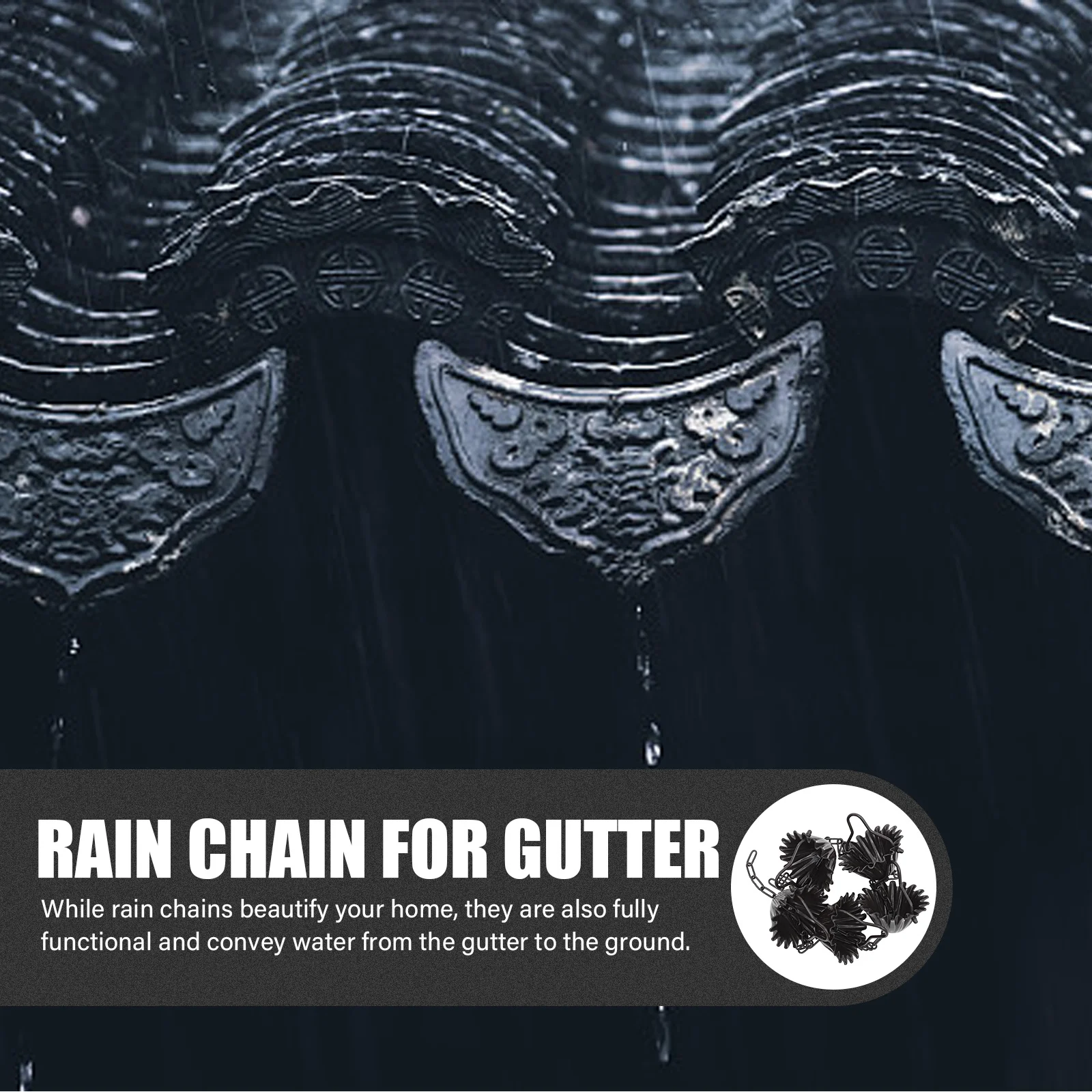 Aluminum Alloy Rain Chain Attractive Design Decorative Gutter Water Conveying Home Garden Temple Shop Durable Long Lasting Gift
Aluminum Alloy Rain Chain Attractive Design Decorative Gutter Water Conveying Home Garden Temple Shop Durable Long Lasting Gift