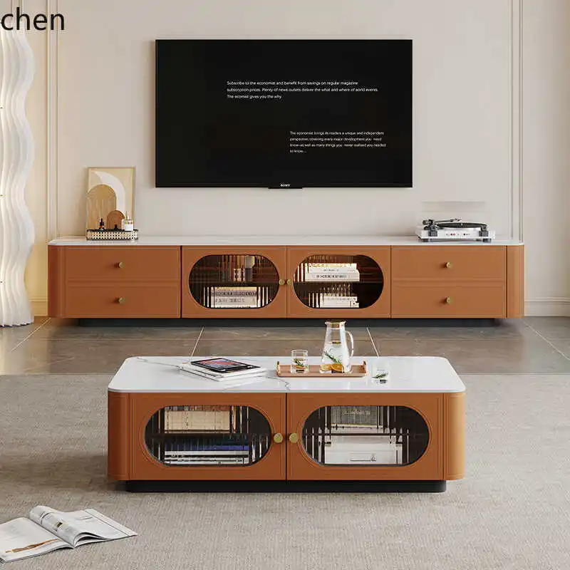 WL retro TV cabinet coffee table combination simple small apartment living room home light luxury high-end locker
WL retro TV cabinet coffee table combination simple small apartment living room home light luxury high-end locker