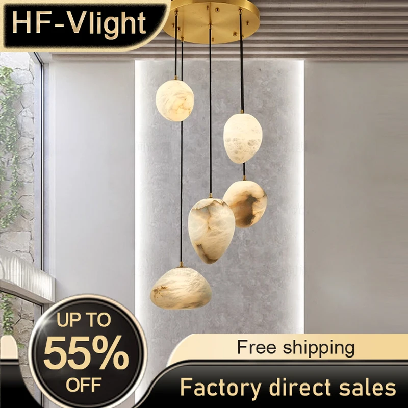Italian Natural Marble Series Hanging Lighting Chandelier,Lustre Suspension Luminaire High-end for staircase villa Home decor
Italian Natural Marble Series Hanging Lighting Chandelier,Lustre Suspension Luminaire High-end for staircase villa Home decor