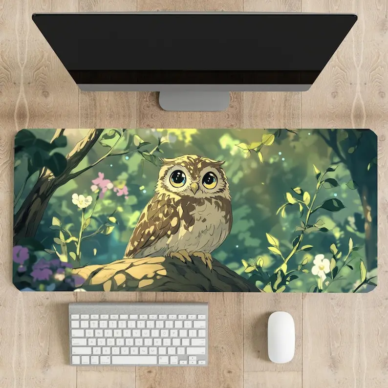 Коврик для мыши с милой совой, компьютерные аксессуары, механическая клавиатура плюс длинный настольный коврик, резиновый, нескользящий, моющийся, высококачественный, настольный коврик для ПК 
Коврик для мыши с милой совой, компьютерные аксессуары, механическая клавиатура плюс длинный настольный коврик, резиновый, нескользящий, моющийся, высококачественный, настольный коврик для ПК