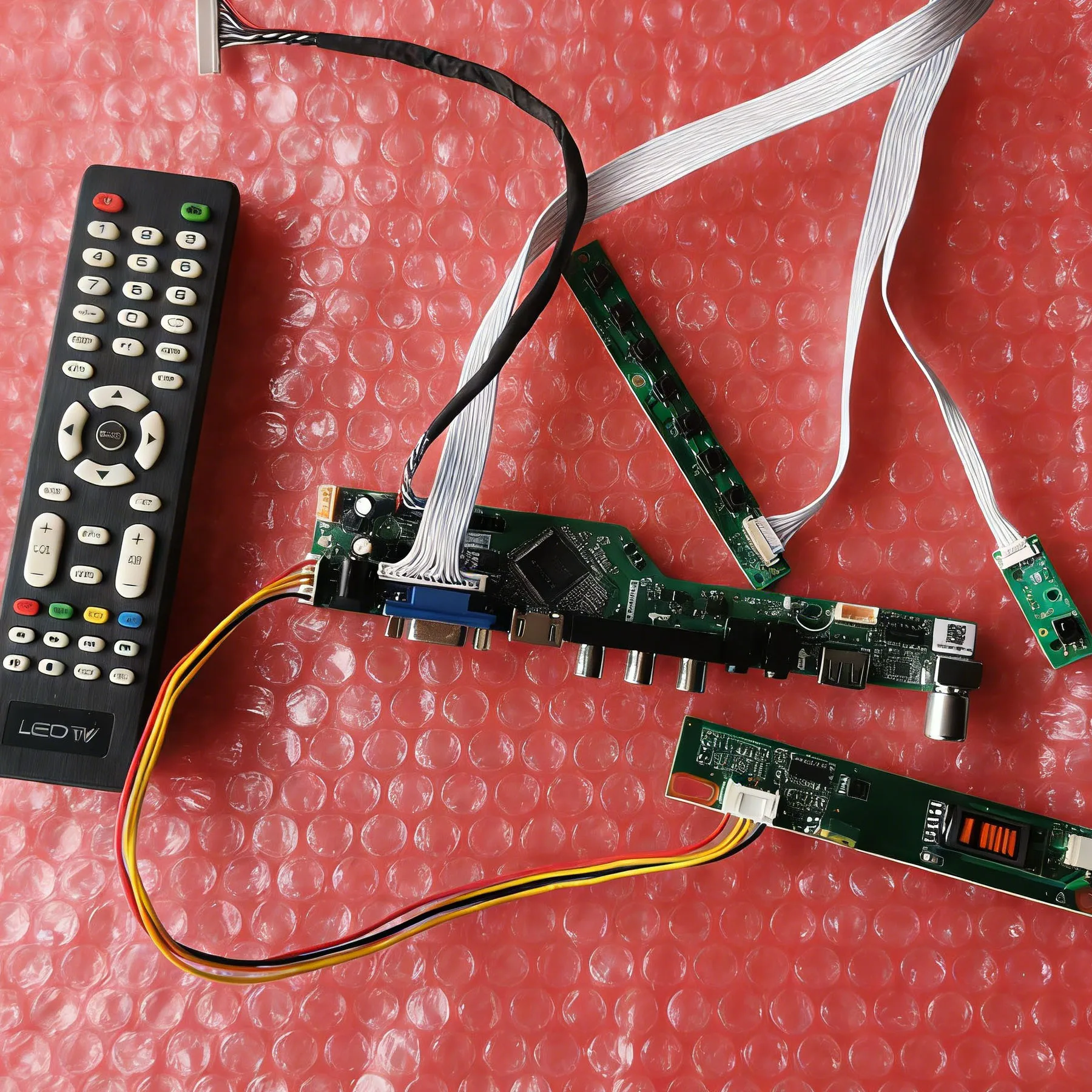 For HT12X14 HT121X01 HT12X13 HT12X21 Screen Drive Controller Board DIY Kit 1-CCFL 1024x768 USB+AV+VGA+HDMI 20 Pins LVDS 1024*768
For HT12X14 HT121X01 HT12X13 HT12X21 Screen Drive Controller Board DIY Kit 1-CCFL 1024x768 USB+AV+VGA+HDMI 20 Pins LVDS 1024*768