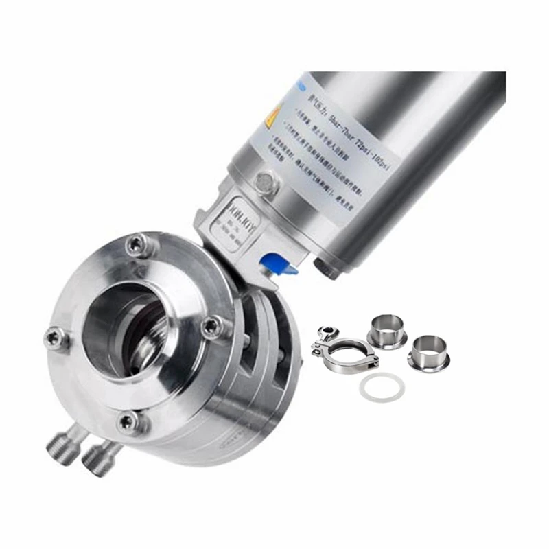 DONJOY Sanitary Pneumatic Mixproof Butterfly Valve Food Grade Stainless Steel 316L Zero Pollution Risk Water Treatment
DONJOY Sanitary Pneumatic Mixproof Butterfly Valve Food Grade Stainless Steel 316L Zero Pollution Risk Water Treatment