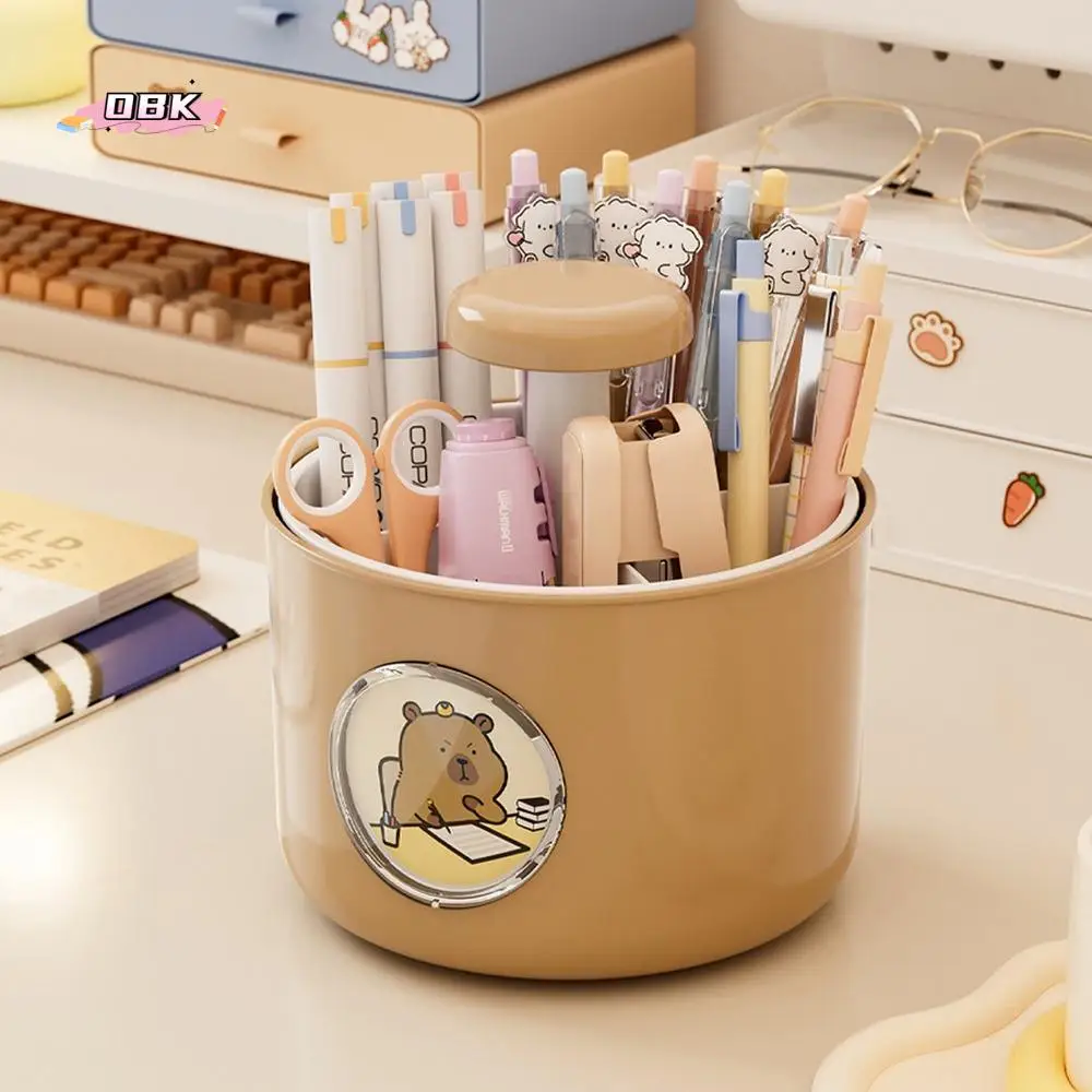 4 Patterns Capybara Rotating Pen Holder 4 Grid Large Capacity Capybara Desktop Storage Box Cute Rotatable
4 Patterns Capybara Rotating Pen Holder 4 Grid Large Capacity Capybara Desktop Storage Box Cute Rotatable