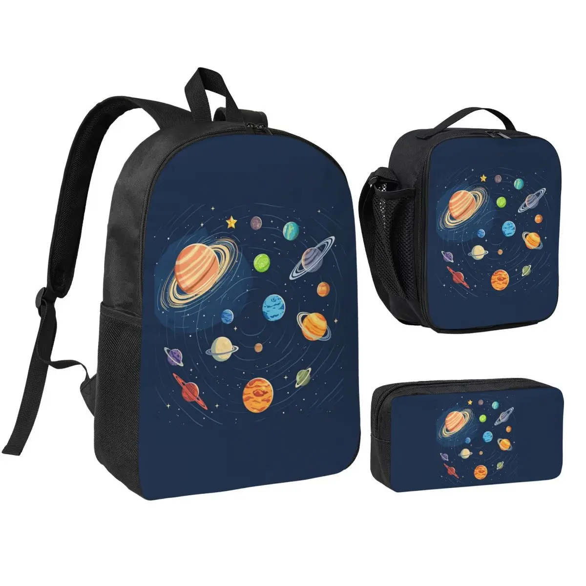 Solar System Space Planets Universe Backpack Boys Girls BookBag School Bag Shoulder Bags 3ps Insulated Lunch Bag Pencil Case
Solar System Space Planets Universe Backpack Boys Girls BookBag School Bag Shoulder Bags 3ps Insulated Lunch Bag Pencil Case