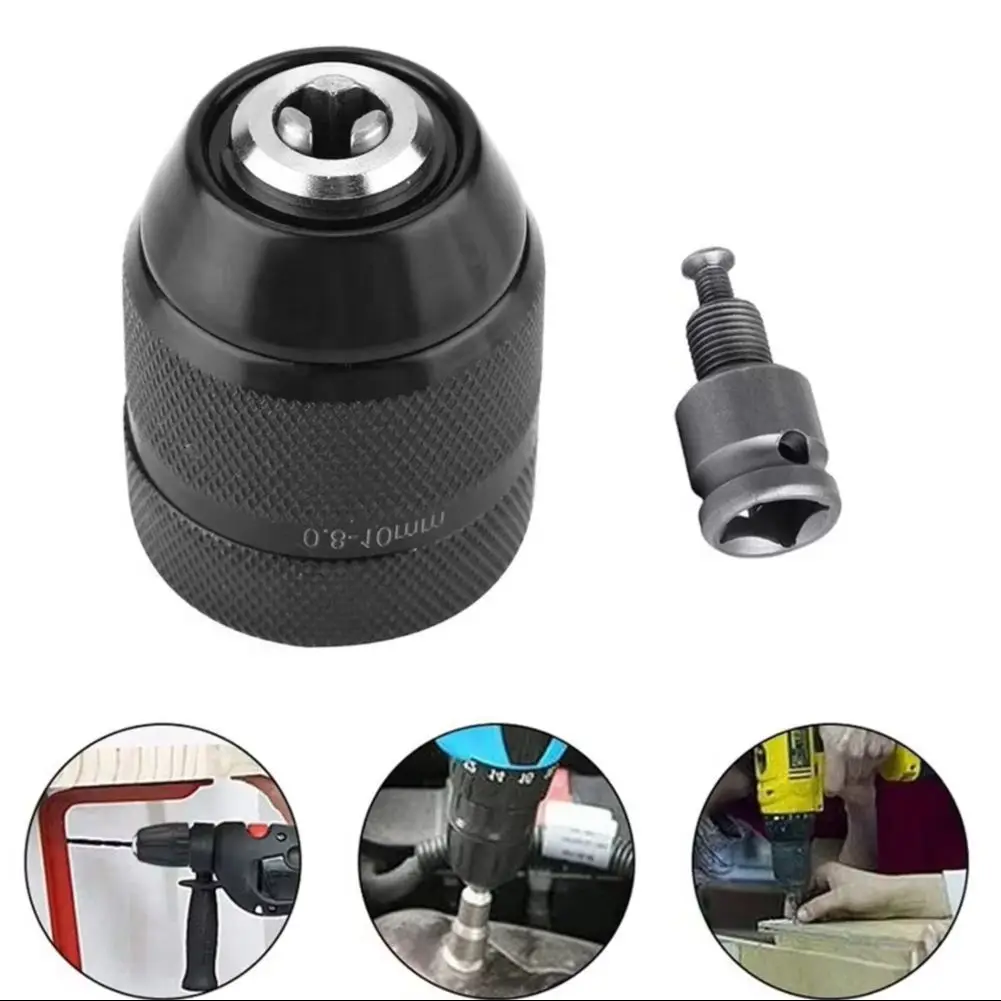 Hand Electric Drill Rotary Hammer/Hammer Drill Tools3/8-24UNF Thread 0.8mm-10mm Keyless Metal Drill Chuck Adapter
Hand Electric Drill Rotary Hammer/Hammer Drill Tools3/8-24UNF Thread 0.8mm-10mm Keyless Metal Drill Chuck Adapter