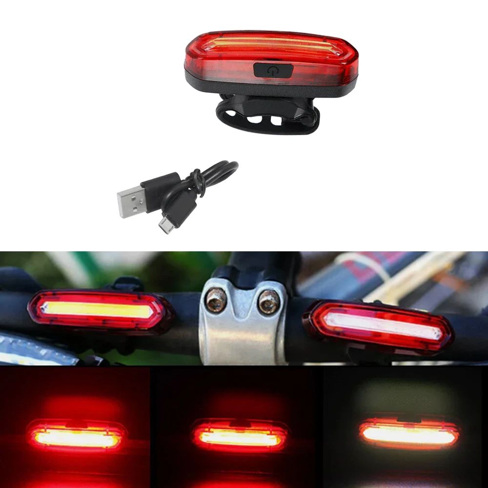LED Bicycle Cycling Tail Light with Mounting Strap USB Rechargeable Universal For bicycles mountain and street bicycles
LED Bicycle Cycling Tail Light with Mounting Strap USB Rechargeable Universal For bicycles mountain and street bicycles