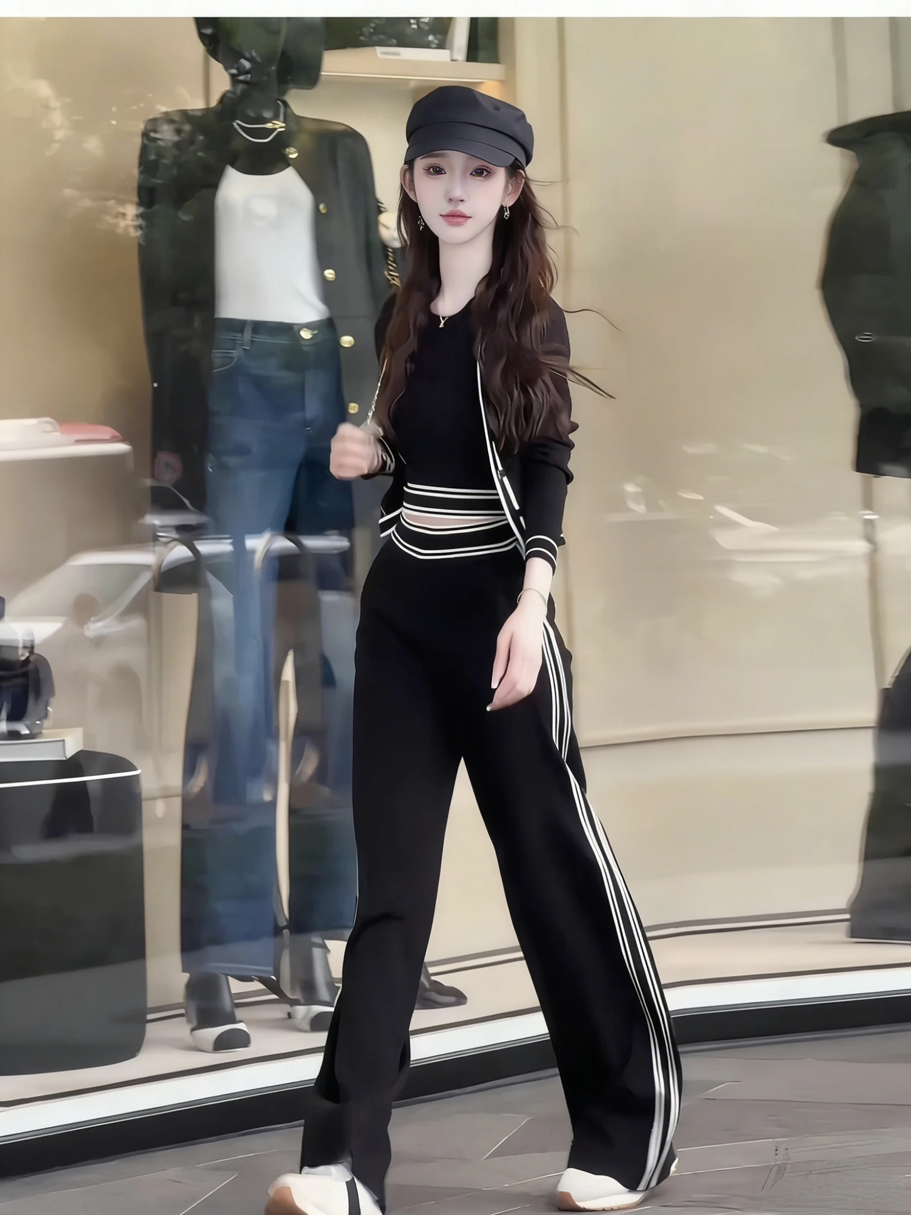 Korean Style Casual Knitted Vest Long Pants Three Piece Set Women Autumn Fashion Slimming Age Reducing Sporty Leisure Wear
Korean Style Casual Knitted Vest Long Pants Three Piece Set Women Autumn Fashion Slimming Age Reducing Sporty Leisure Wear