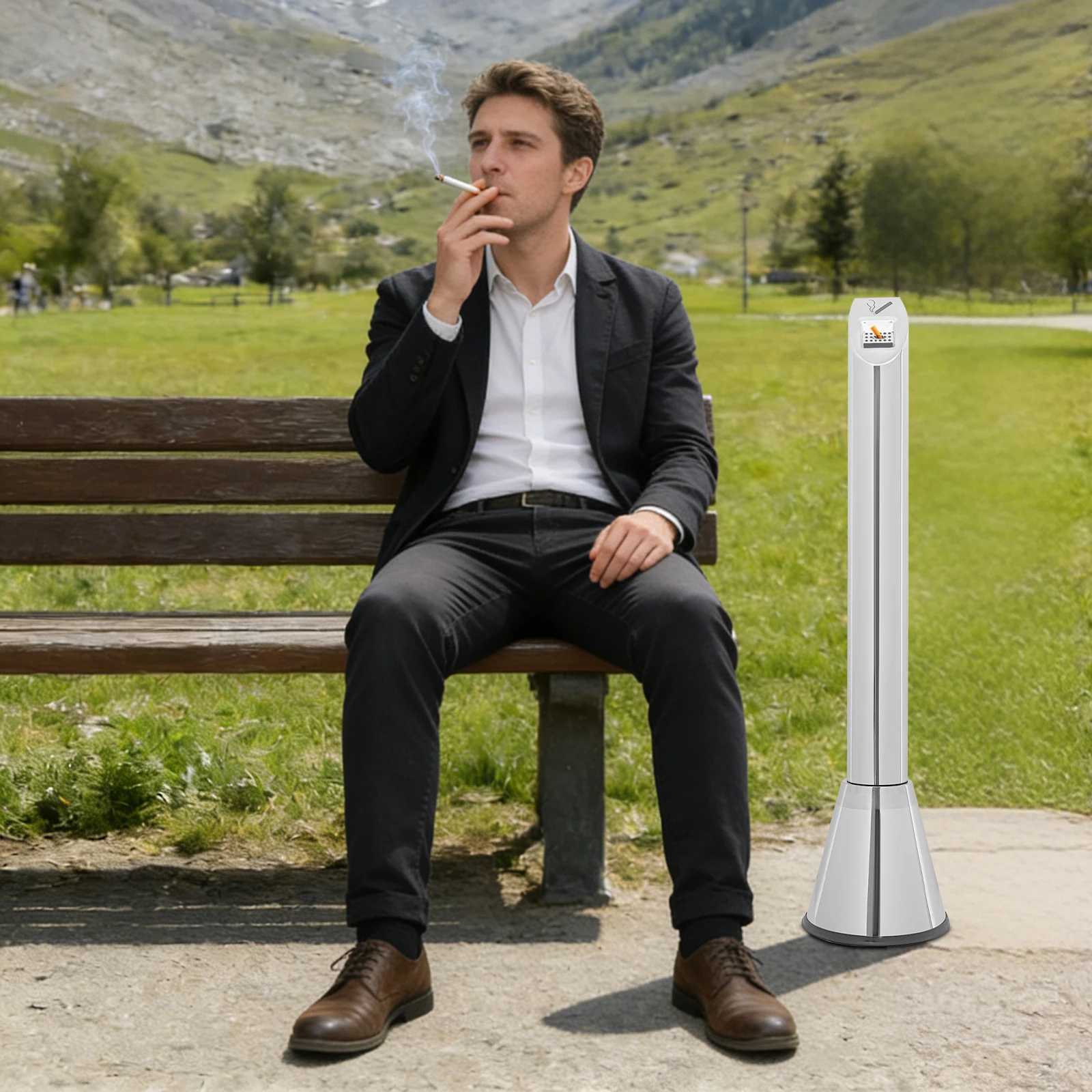 Platzsparender Stehender Zigarettenbehälter Mit Rutschfestem Boden, Ideal Für Innen- Und Außenbereiche Wie Hotels Und Bars
Platzsparender Stehender Zigarettenbehälter Mit Rutschfestem Boden, Ideal Für Innen- Und Außenbereiche Wie Hotels Und Bars