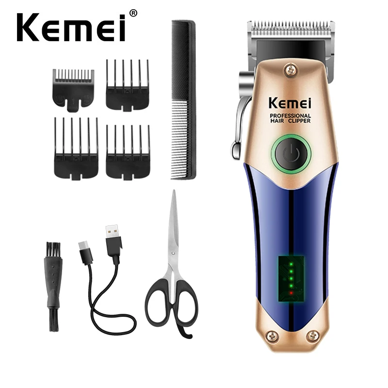 Kemei Adults Kids Cordless USB Electric Hair Clippers Trimmers For Men Rechargeable Hair Cutter Machine Barber Shop Professional
Kemei Adults Kids Cordless USB Electric Hair Clippers Trimmers For Men Rechargeable Hair Cutter Machine Barber Shop Professional