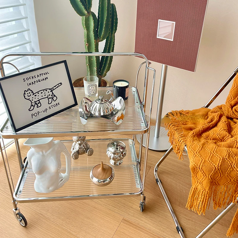 Trolley Rack Middle-Ancient Small Table Movable Coffee Table Ins Style Household Glass Dining Car
Trolley Rack Middle-Ancient Small Table Movable Coffee Table Ins Style Household Glass Dining Car