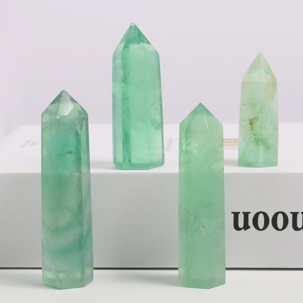 Mineraali Natural Green Fluorite Tower Crystal Healing Stone Hexagonal Point Quartz Room Decor Reiki Polished Obelisk Carved Gem
Mineraali Natural Green Fluorite Tower Crystal Healing Stone Hexagonal Point Quartz Room Decor Reiki Polished Obelisk Carved Gem