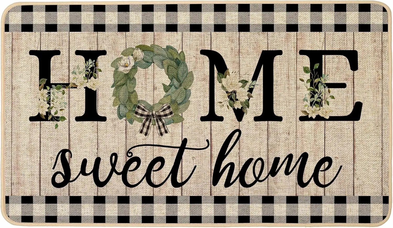 Home Sweet Home Doormat Magnolia Wreath Summer Non Slip Durable Entrance Mat Indoor Outdoor Patio Welcome Rug multiple sizes Door Mat for Home Entry Yard Porch Outside Floor Decor Seasonal Decorative Floor Mat
Home Sweet Home Doormat Magnolia Wreath Summer Non Slip Durable Entrance Mat Indoor Outdoor Patio Welcome Rug multiple sizes Door Mat for Home Entry Yard Porch Outside Floor Decor Seasonal Decorative Floor Mat