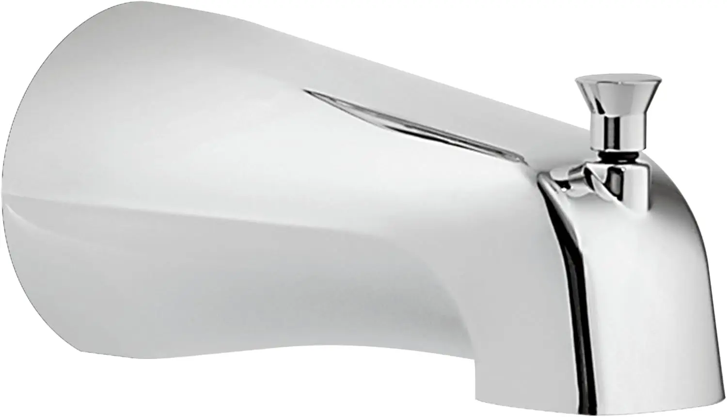 Universal Bathtub Spout with Diverter, Chrome, 5.5" Slip Fit for Tub and Shower
Universal Bathtub Spout with Diverter, Chrome, 5.5" Slip Fit for Tub and Shower
