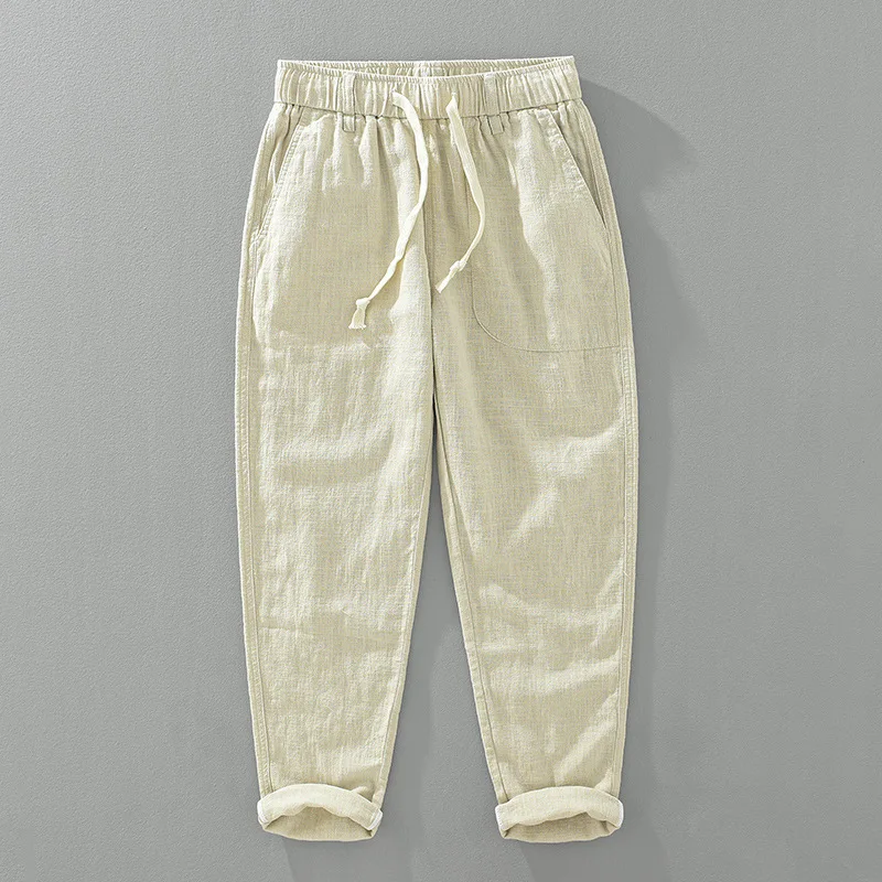 70% Linen 30% Cotton Pants for Men 2024 Spring Summer Thin Breathable Straight Trousers Loose Casual Male Elastic Waist Retro
70% Linen 30% Cotton Pants for Men 2024 Spring Summer Thin Breathable Straight Trousers Loose Casual Male Elastic Waist Retro