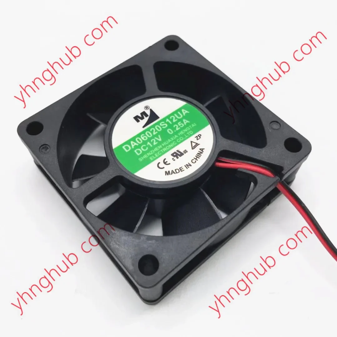 Huaxia Hengtai DA06020S12UA DC 12V 0.25A 60x60x20mm 2-Wire Server Cooling Fan
Huaxia Hengtai DA06020S12UA DC 12V 0.25A 60x60x20mm 2-Wire Server Cooling Fan