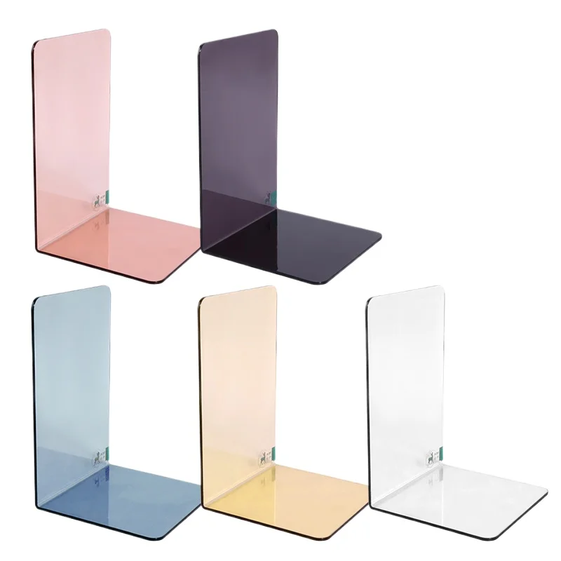 L-Shaped Transparent Acrylic Bookends - Aesthetic Desk Organizer for Students, Ins Style Colorful Book Holder & Shelf Divider
L-Shaped Transparent Acrylic Bookends - Aesthetic Desk Organizer for Students, Ins Style Colorful Book Holder & Shelf Divider