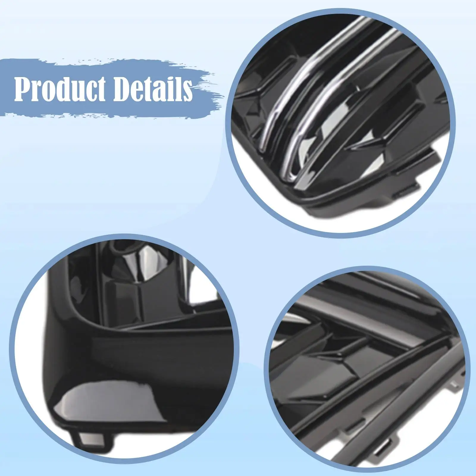 Front Lower Fog Light Grille Set Fog Lamp Grille for Audi C8 S-line
Front Lower Fog Light Grille Set Fog Lamp Grille for Audi C8 S-line