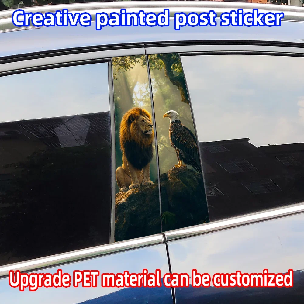 Lion & Eagle Animals Car Stickers Car B-pillar Vinyl Decals Waterproof Auto Center Pillar Sticker Cover Scratches Vehicle Decors
Lion & Eagle Animals Car Stickers Car B-pillar Vinyl Decals Waterproof Auto Center Pillar Sticker Cover Scratches Vehicle Decors