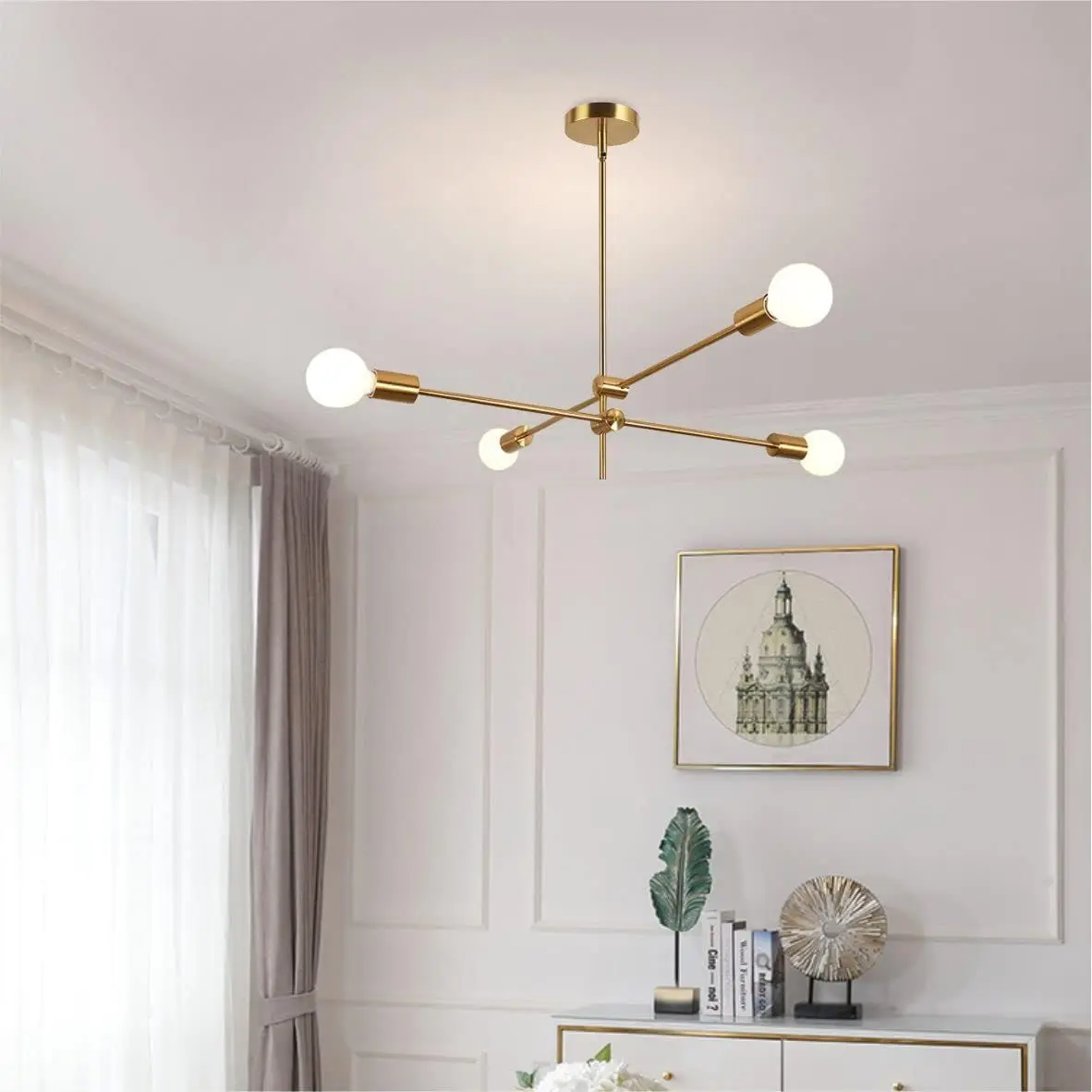 Lighting Modern Sputnik Chandelier 6-Light Gold Ceiling Pendant Lighting Mid-Century Pendant Hanging Fixture for Kitchen Island
Lighting Modern Sputnik Chandelier 6-Light Gold Ceiling Pendant Lighting Mid-Century Pendant Hanging Fixture for Kitchen Island