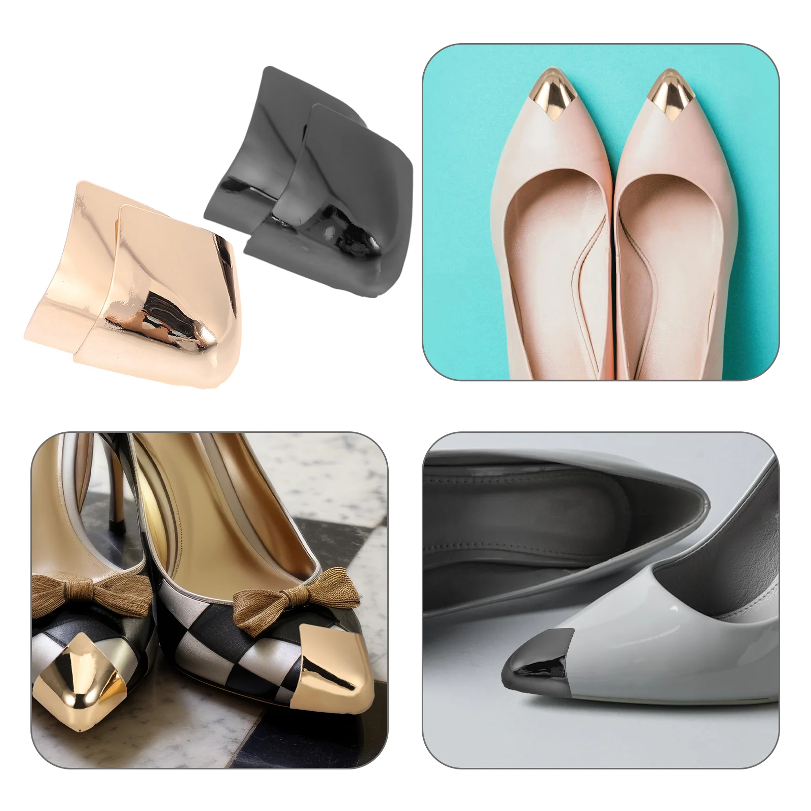 2 Pairs Toe Protector Shoe Protective Cover Heel Protectors Insole High Heels Metal Tips for Shoes Covers Man Sandals
2 Pairs Toe Protector Shoe Protective Cover Heel Protectors Insole High Heels Metal Tips for Shoes Covers Man Sandals