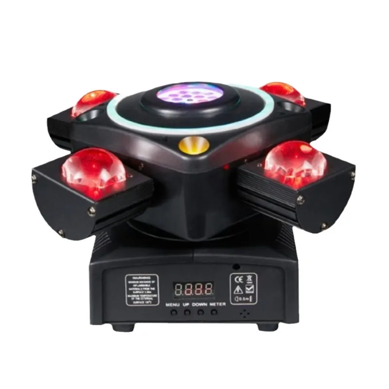 Laser light, voice-activated dance light, bar stage light, LED ambient flash, rotating head light
Laser light, voice-activated dance light, bar stage light, LED ambient flash, rotating head light