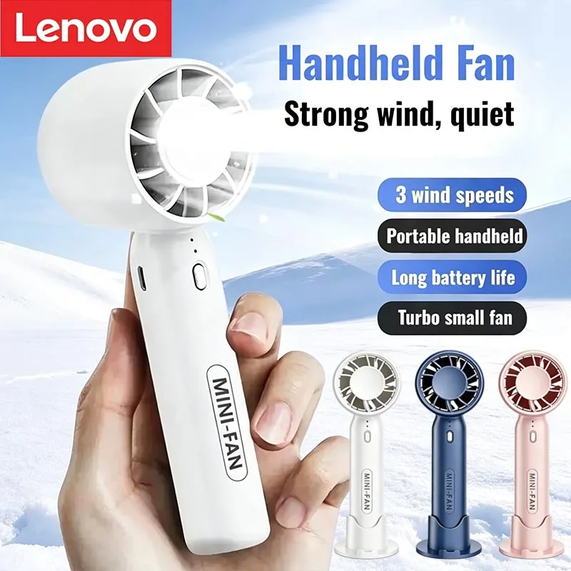Lenovo 2026 Handheld Fan USB Rechargeable 2 in 1 Desk Fan Strong Wind Mini Cooling Fan Quiet Small Air Cooler for Office Travel
Lenovo 2026 Handheld Fan USB Rechargeable 2 in 1 Desk Fan Strong Wind Mini Cooling Fan Quiet Small Air Cooler for Office Travel