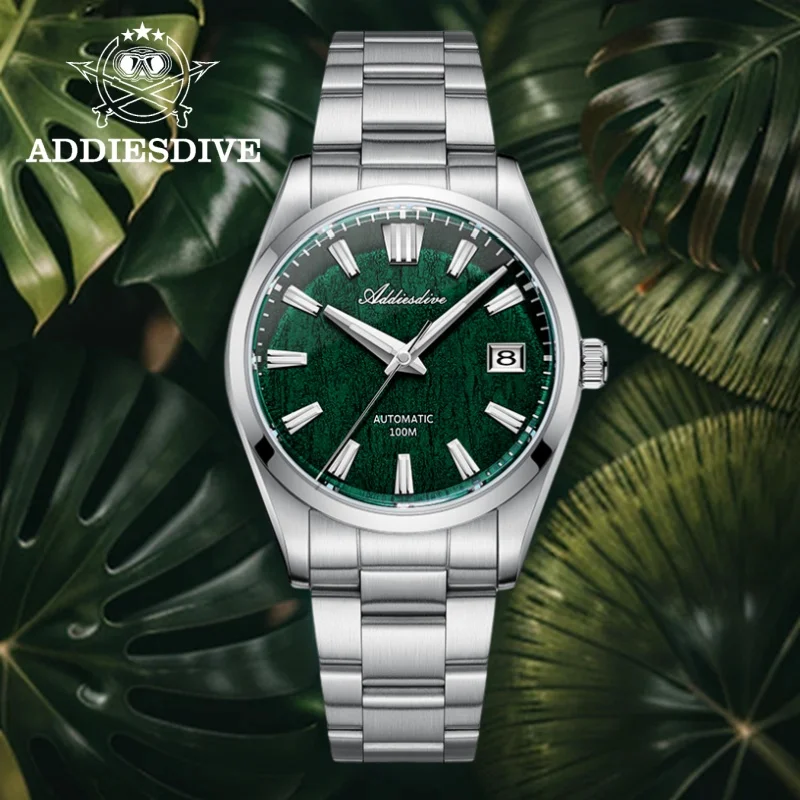 ADDIESDIVE 39mm Watch For Men 10Bar Waterproof 3D Bark Dial BGW9 Super Luminous Sapphire Glass Automatic Mechanical Watches
ADDIESDIVE 39mm Watch For Men 10Bar Waterproof 3D Bark Dial BGW9 Super Luminous Sapphire Glass Automatic Mechanical Watches
