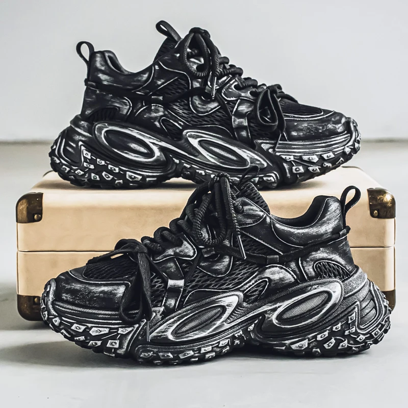 Vintage Distressed Sneakers Men's Casual Sport Shoes Summer New Style Thick Bottom Increased Height Trendy Shoes
Vintage Distressed Sneakers Men's Casual Sport Shoes Summer New Style Thick Bottom Increased Height Trendy Shoes