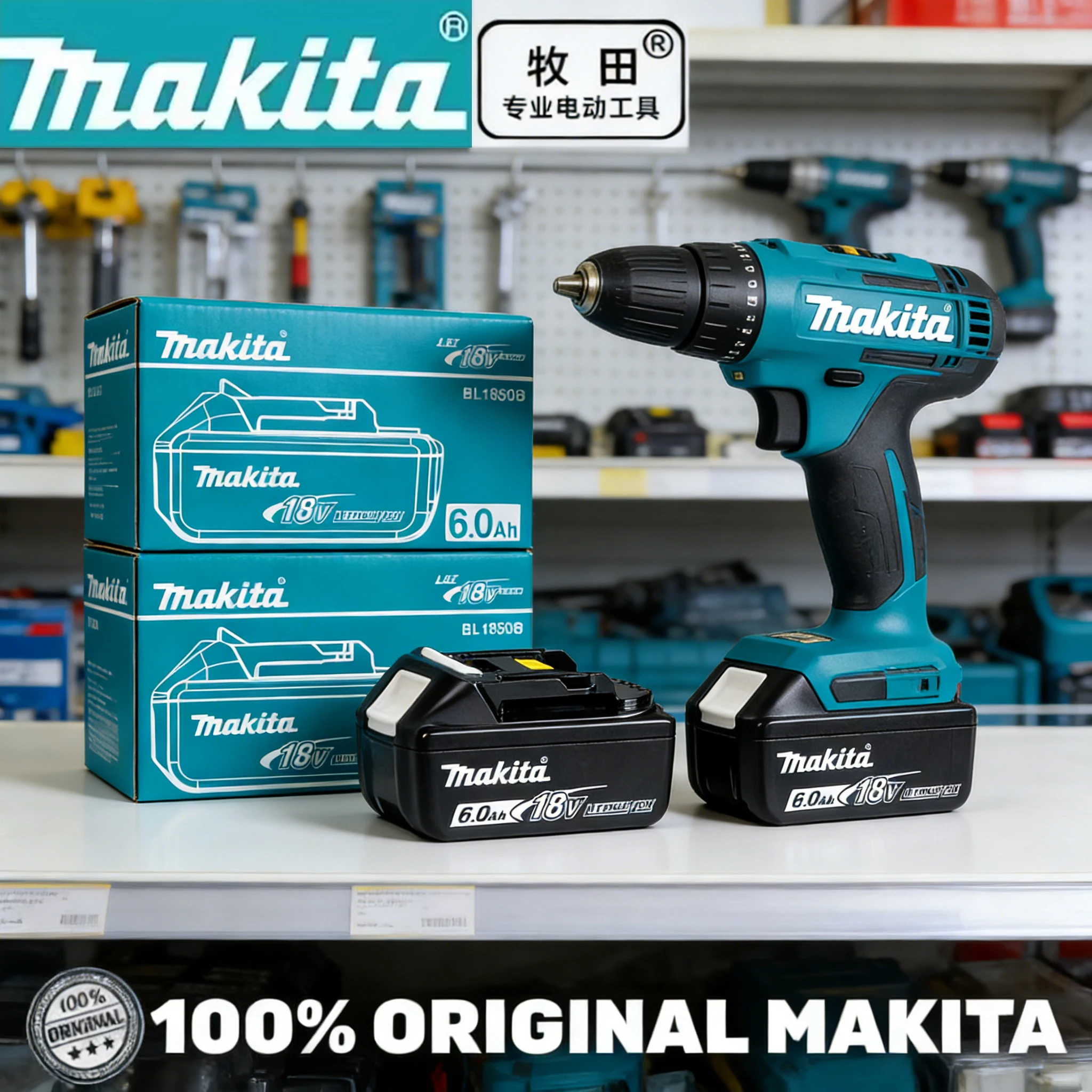 ️NEW Original Makita 18V 6.0Ah battery, for Makita BL1830 BL1830B BL1840 BL1840B BL1850 BL1850B model power tools battery
️NEW Original Makita 18V 6.0Ah battery, for Makita BL1830 BL1830B BL1840 BL1840B BL1850 BL1850B model power tools battery
