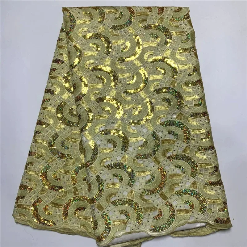 5 Yard Hot Selling French Lace With Sequins African Tulle Cord Guipure Lace Net Embroidered Fabric For Wedding Party PSJF021102
5 Yard Hot Selling French Lace With Sequins African Tulle Cord Guipure Lace Net Embroidered Fabric For Wedding Party PSJF021102