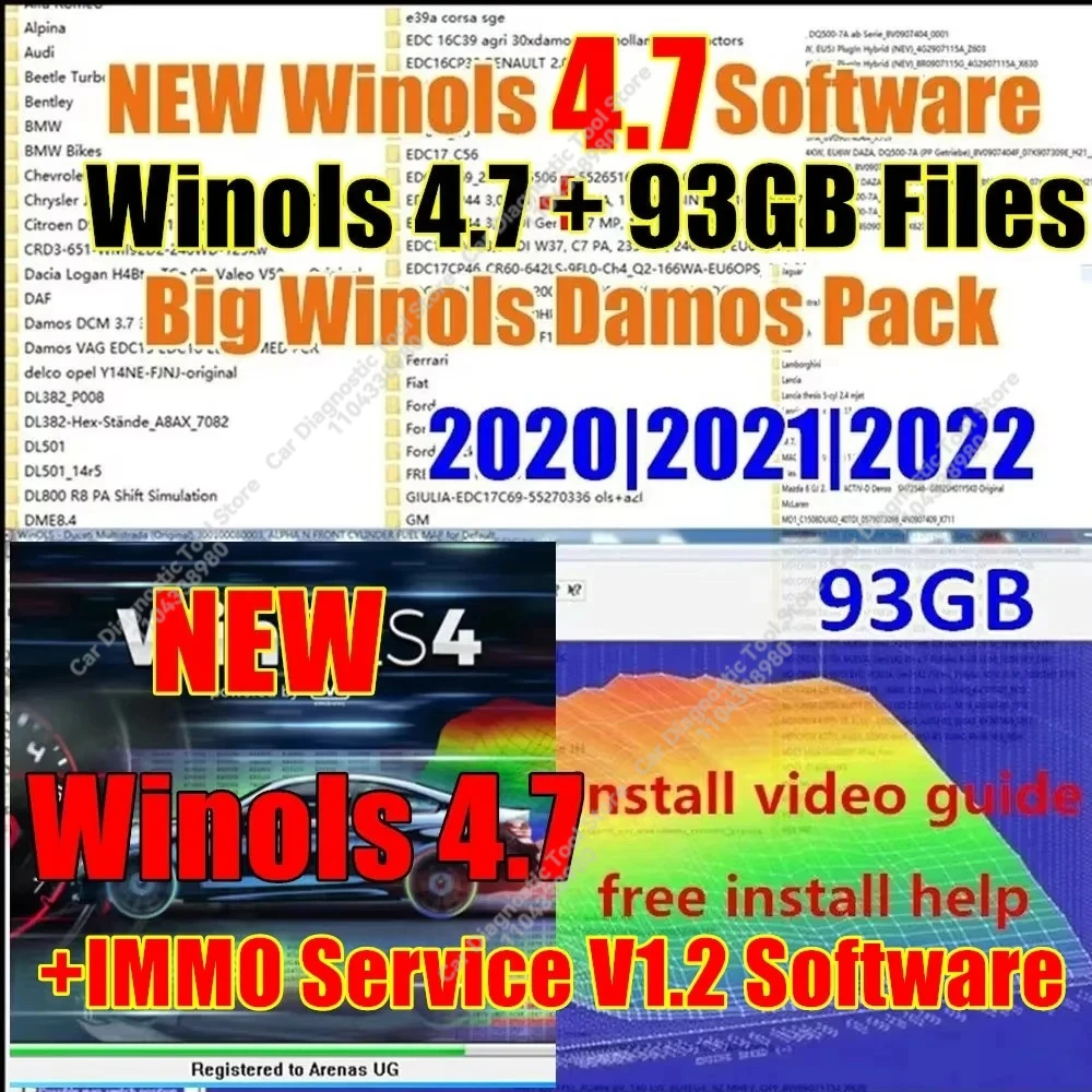 Программное обеспечение Winols 4.7 + Servicio IMMO V1.2 + 93 ГБ WINOLS DAMOS Big Archive Damos Mappacks 2022 | 2021 | Карта синтезатора
Программное обеспечение Winols 4.7 + Servicio IMMO V1.2 + 93 ГБ WINOLS DAMOS Big Archive Damos Mappacks 2022 | 2021 | Карта синтезатора