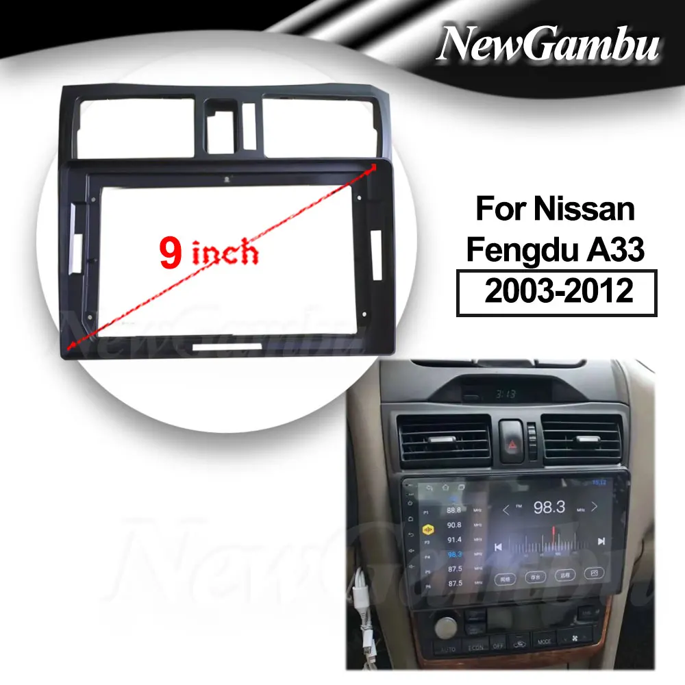 9 Inch Radio For Nissan Fengdu A33 2003-2012 Frame No Cable DVD Player Install Surround Trim Panel Audio Frame Cover
9 Inch Radio For Nissan Fengdu A33 2003-2012 Frame No Cable DVD Player Install Surround Trim Panel Audio Frame Cover