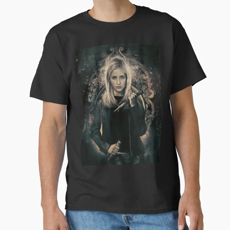 Vintage scary film The Buffy Vampire Slayer horror movies Classic T-shirt for men Large size Adult Tops S-6xl
Vintage scary film The Buffy Vampire Slayer horror movies Classic T-shirt for men Large size Adult Tops S-6xl