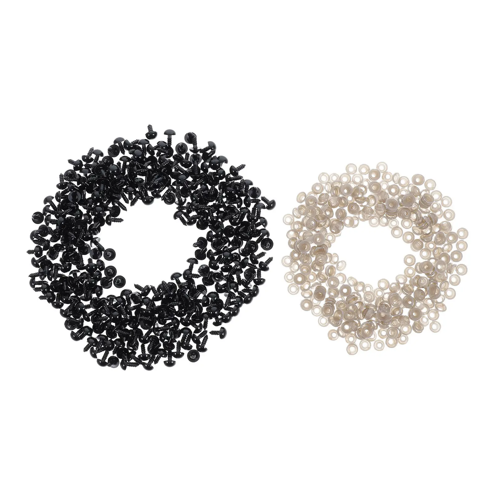 320Pcs Black Plastic Safety Eyes with Washers Ideal for DIY Stuffed Animals Realistic Craft Eyes for Crochet Handmade Creations
320Pcs Black Plastic Safety Eyes with Washers Ideal for DIY Stuffed Animals Realistic Craft Eyes for Crochet Handmade Creations