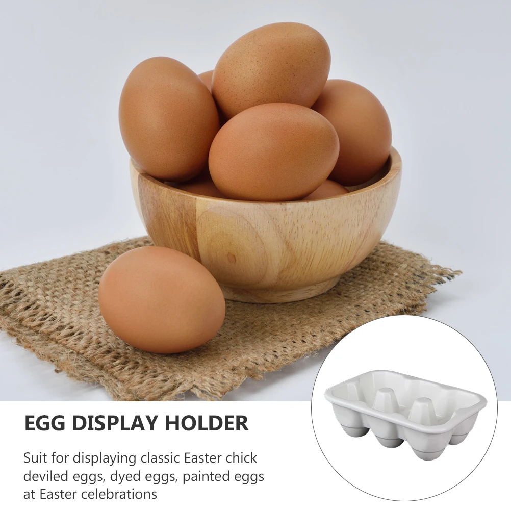 Egg Storage Boxes Slim 6 Grids Porcelain Egg Holder Refrigerator Eggs Keeper Deviled Easter Display Ceramic Container
Egg Storage Boxes Slim 6 Grids Porcelain Egg Holder Refrigerator Eggs Keeper Deviled Easter Display Ceramic Container