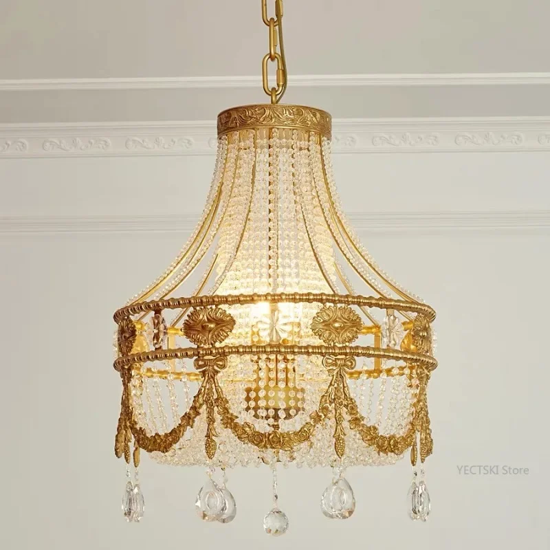GHJUYIOL French style light luxury retro crystal chandelier European style villa bedroom study hall foyer hallway light
GHJUYIOL French style light luxury retro crystal chandelier European style villa bedroom study hall foyer hallway light