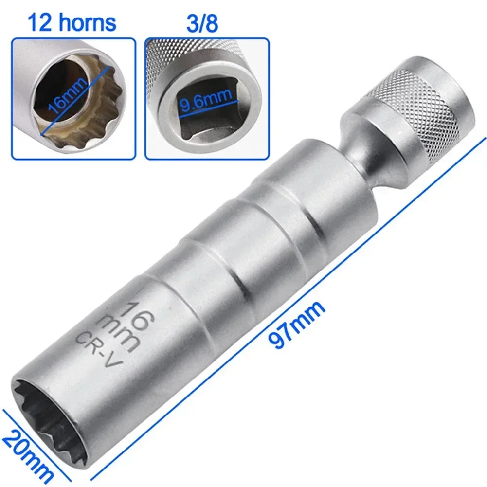 Portable Woodworking Tools Socket Wrench Wrenches Degree Chrome Vanadium Steel Magnetic Wrench Spark Plug Socket
Portable Woodworking Tools Socket Wrench Wrenches Degree Chrome Vanadium Steel Magnetic Wrench Spark Plug Socket