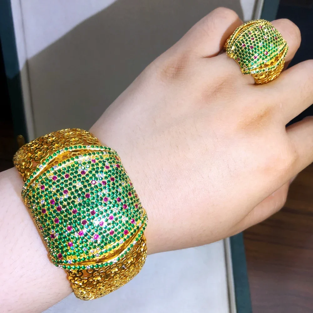 Kellybola Brand Romantic Luxury Bangle Ring Earrings Jewelry Sets For Noble Women Earrings Bridal Wedding Party Show Jewelry Set
Kellybola Brand Romantic Luxury Bangle Ring Earrings Jewelry Sets For Noble Women Earrings Bridal Wedding Party Show Jewelry Set
