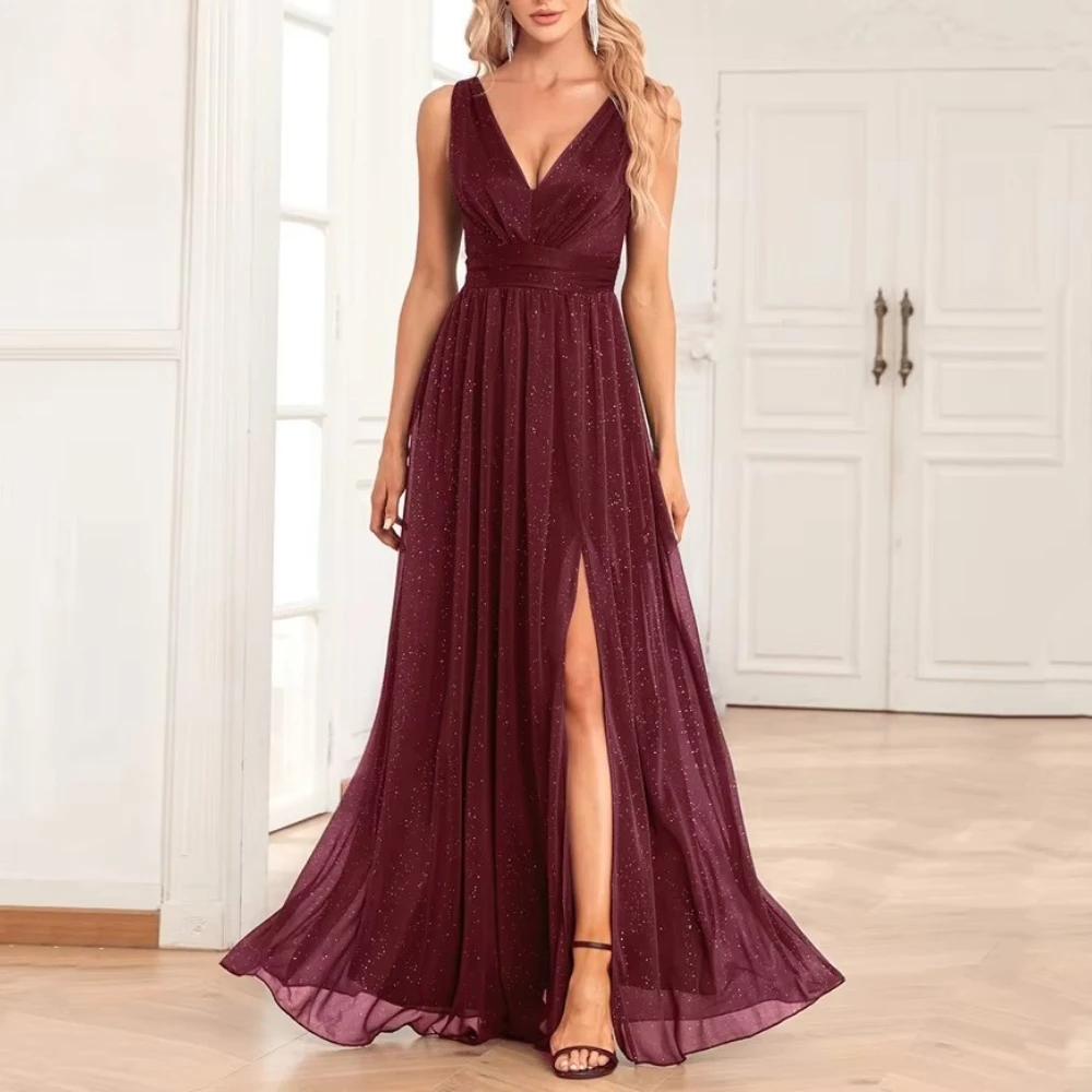 Elegant Fashion Sequin V-neck Evening Dresses Backless Sexy Long Dress Exquisite High Quality Prom Party Gowns Women Customized
Elegant Fashion Sequin V-neck Evening Dresses Backless Sexy Long Dress Exquisite High Quality Prom Party Gowns Women Customized