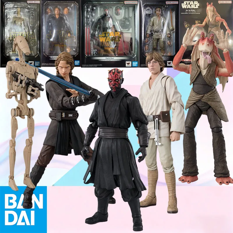 Bandai S.H.Figuarts Star Wars Luke Skywalker Anakin Skywalker Battle Droid Jar Jar Binks Darth Maul Action Figure Set Accessorie
Bandai S.H.Figuarts Star Wars Luke Skywalker Anakin Skywalker Battle Droid Jar Jar Binks Darth Maul Action Figure Set Accessorie